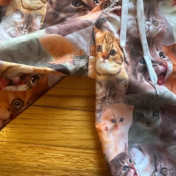 Bioworld Swim Trunks Kitten Lined Hybrid Board Shorts Drawstring - Picture 5 of 8